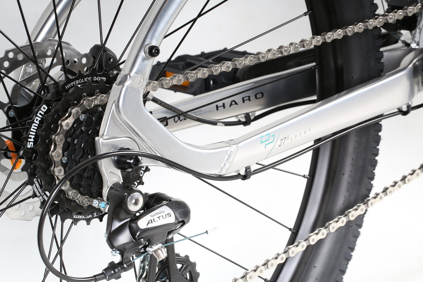 Haro Bikes Double Peak Sport 27.5 Brush Polish