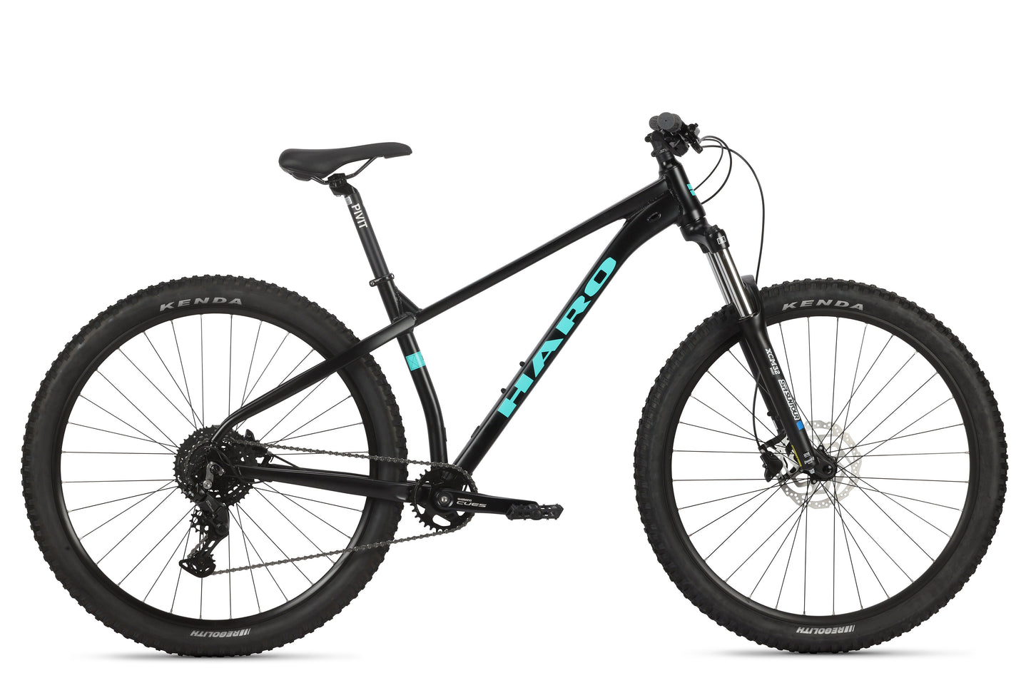 Haro Bikes Double Peak 3 - Matte Black / Teal (2025)