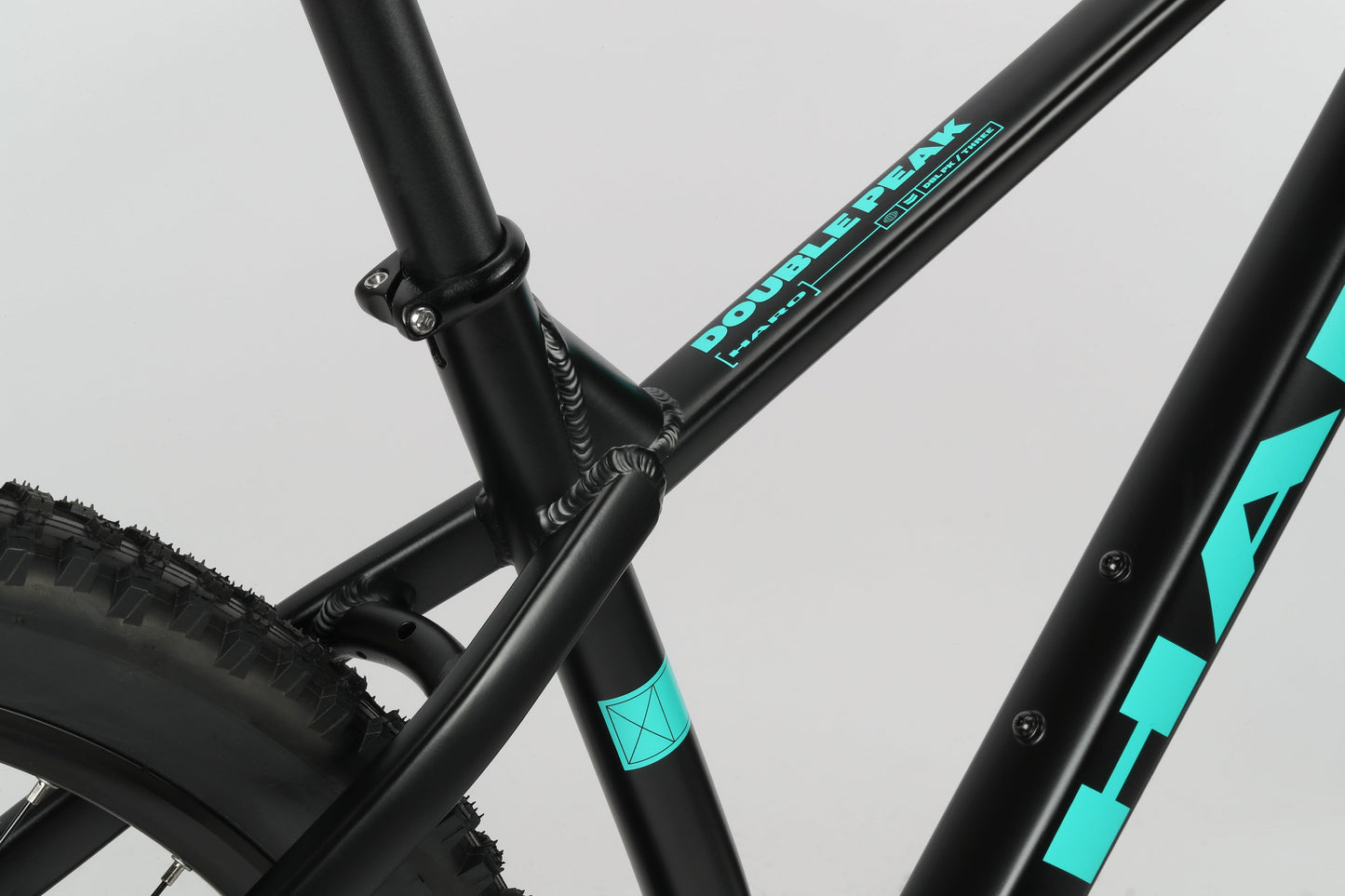 Haro Bikes Double Peak 3 - Matte Black / Teal (2025)