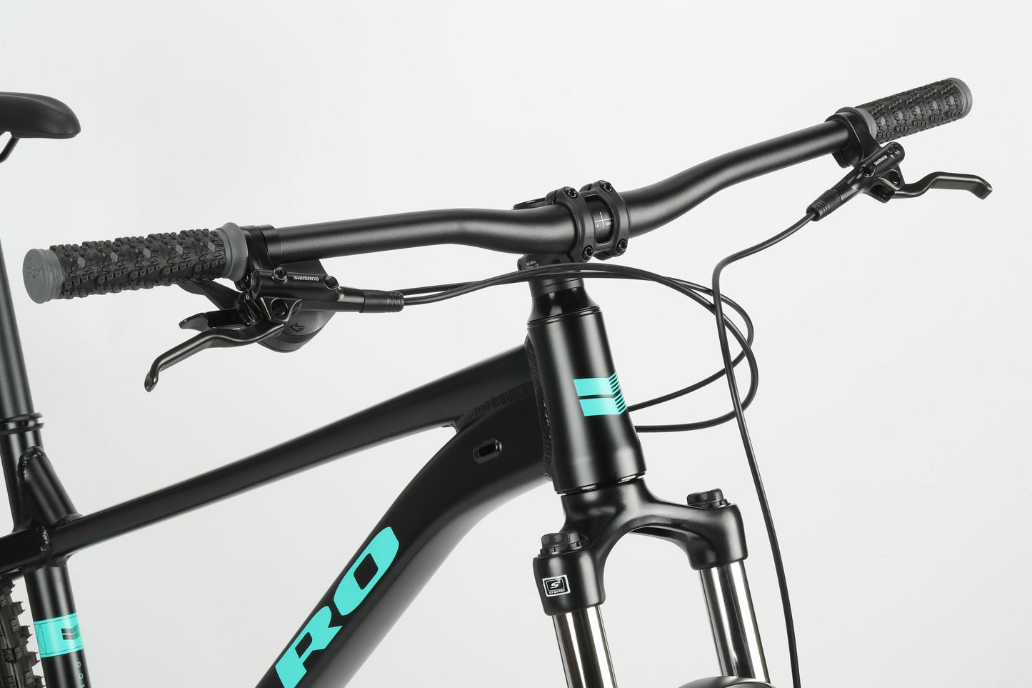 Haro Bikes Double Peak 3 - Matte Black / Teal (2025)