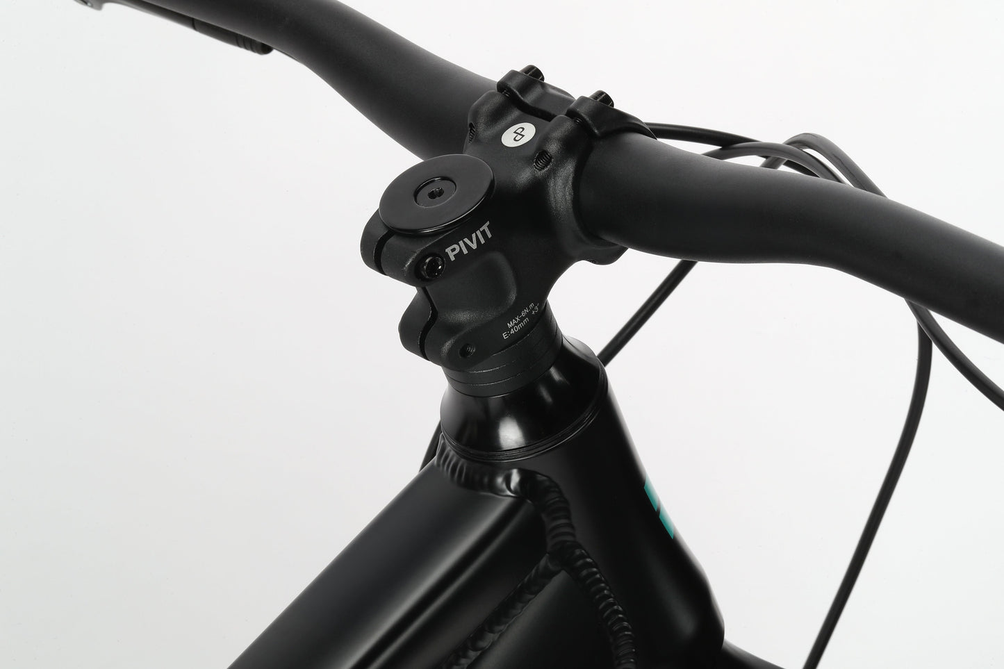 Haro Bikes Double Peak 3 - Matte Black / Teal (2025)