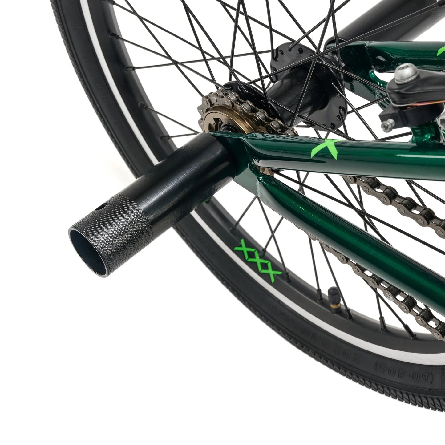 S'COOL Junior Bikes XtriX 20 Zoll 1-Gang BMX Dark Green/Neon Green