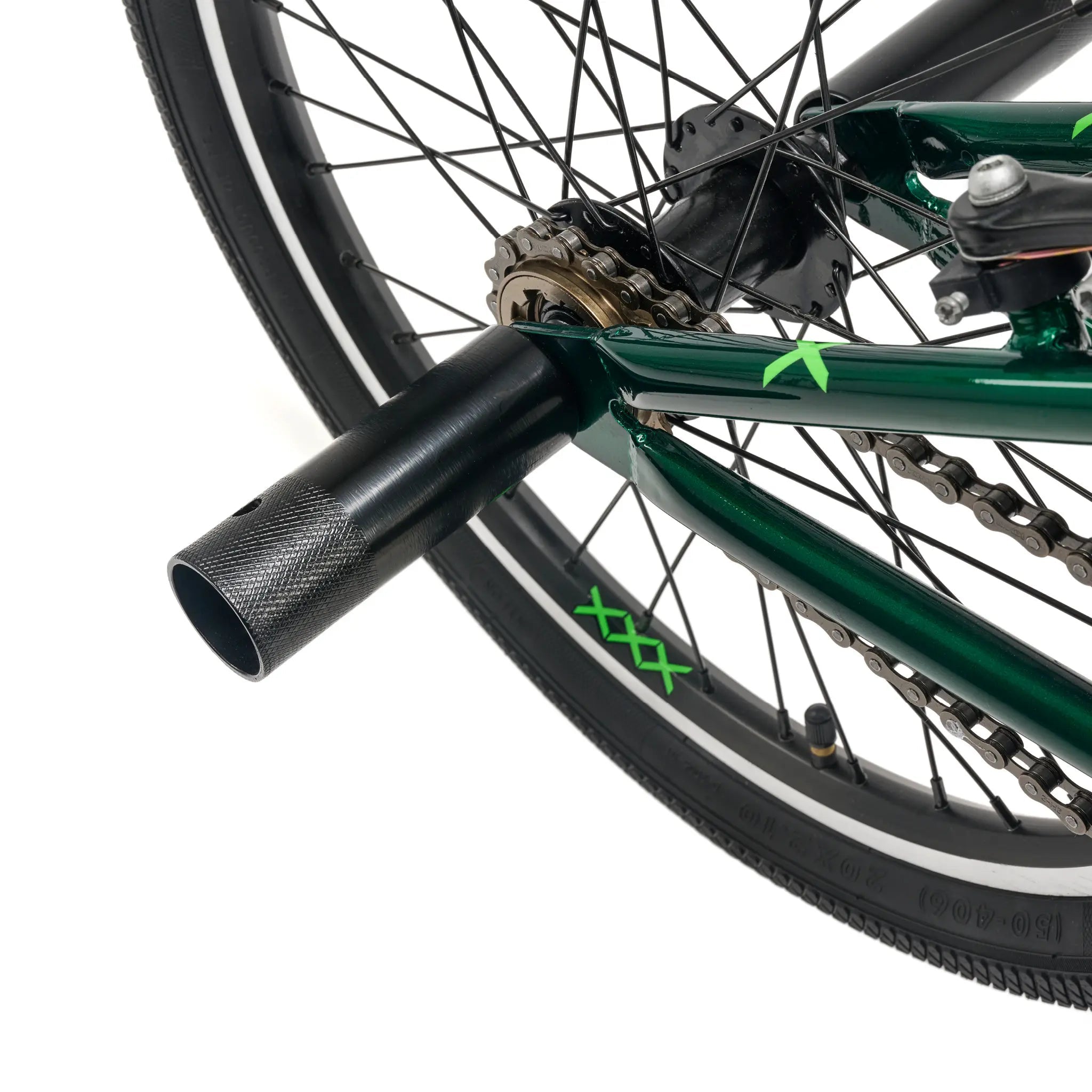 S'COOL Junior Bikes XtriX 20 Zoll 1-Gang BMX Dark Green/Neon Green