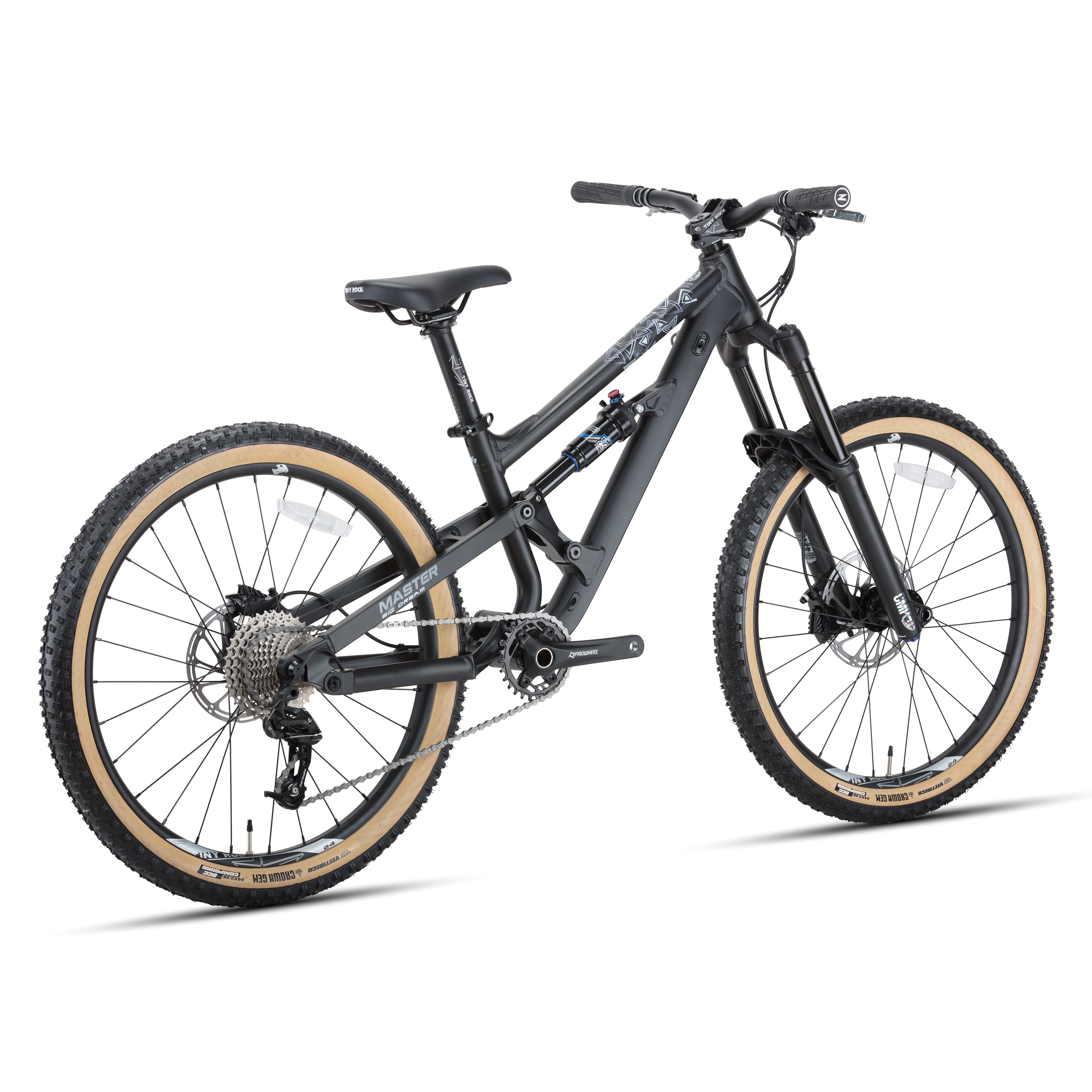 Tiny Rock 24" Master Aluminium Mattschwarz/Dunkelgrau