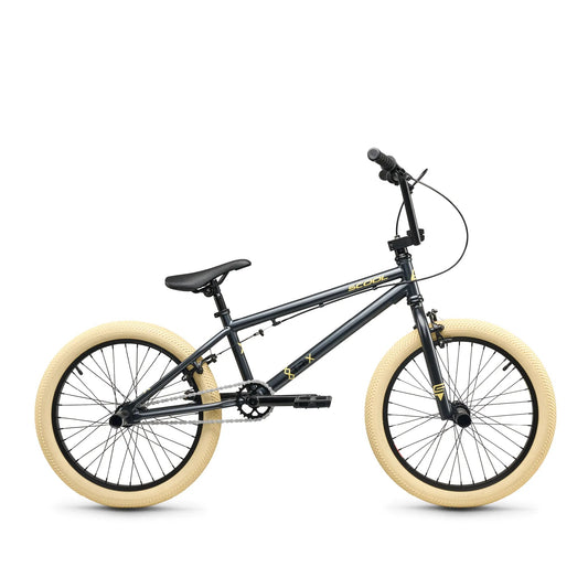 S'COOL Junior Bikes XtriX40 20 Zoll 1-Gang BMX Dark Grey/Beige
