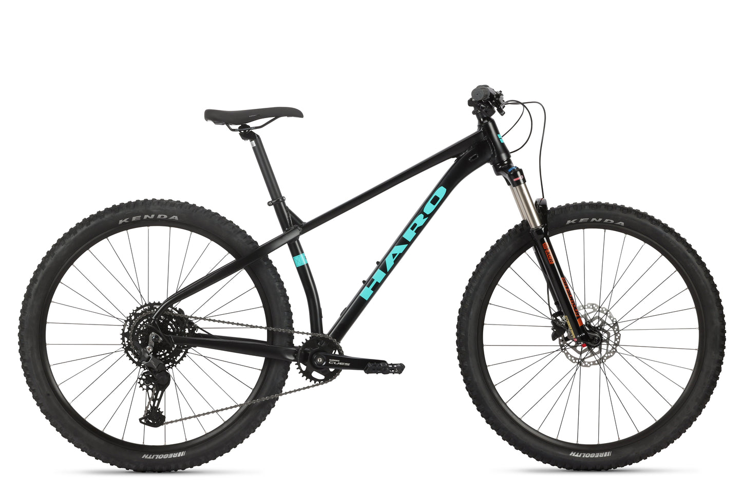 Haro Bikes Double Peak 1 - Matte Black / Teal (2025)
