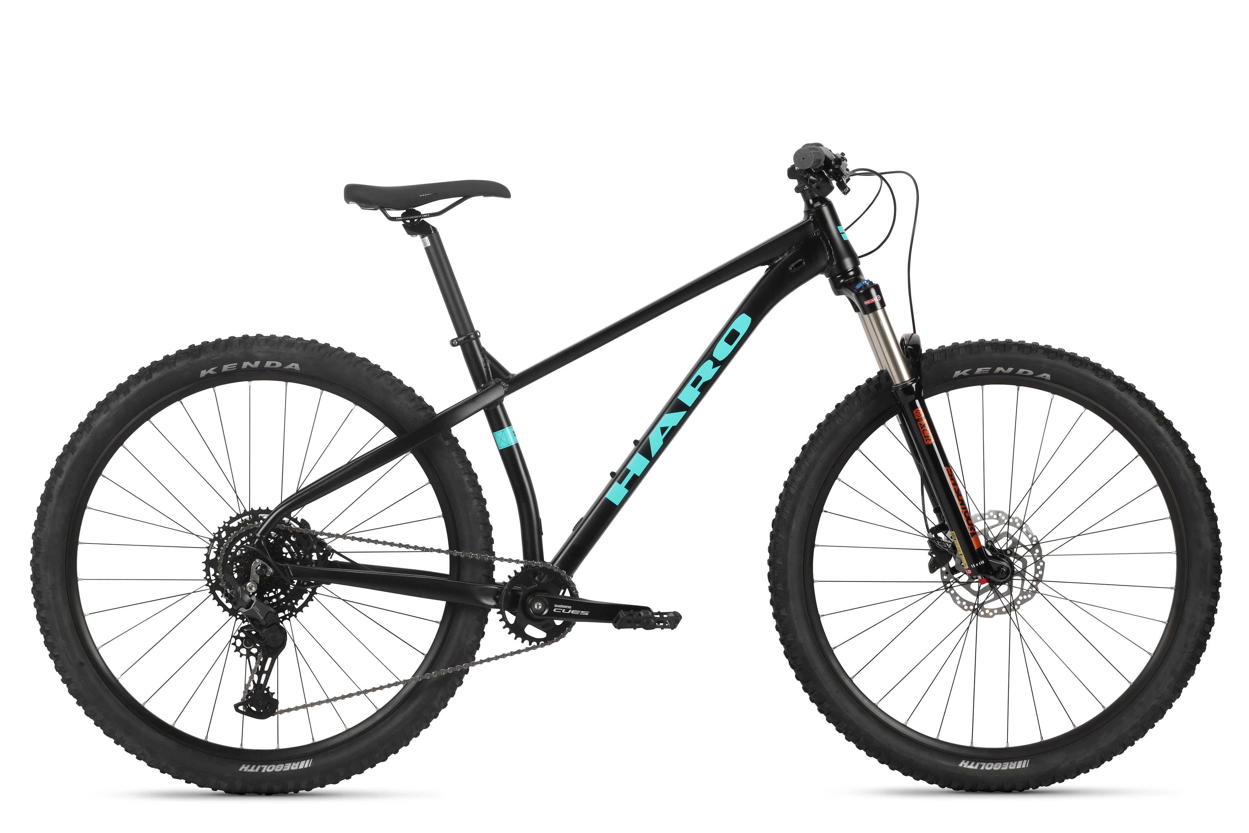 Haro Bikes Double Peak 1 - Matte Black / Teal (2025)