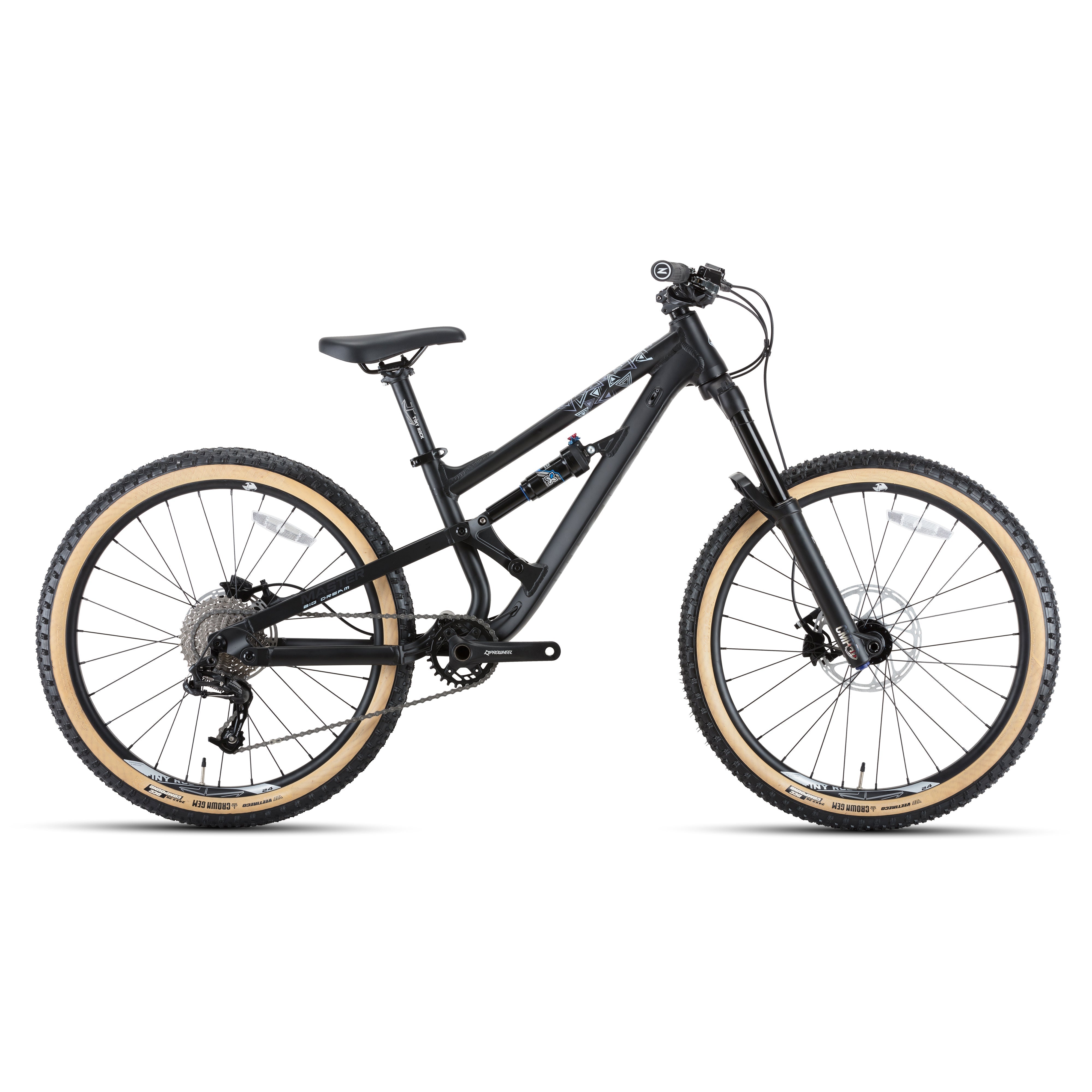 Tiny Rock 24" Master Aluminium Mattschwarz/Dunkelgrau