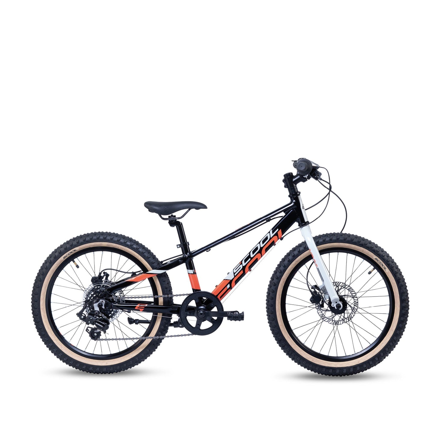 S'COOL Junior Bikes Kinderfahrrad | Xroc disc 20 Zoll 7-Gang Black/Orange