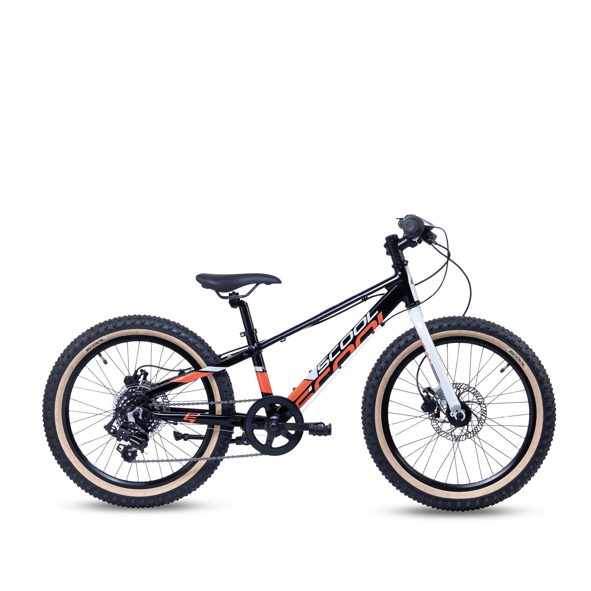 S'COOL Junior Bikes Kinderfahrrad | Xroc disc 20 Zoll 7-Gang Black/Orange